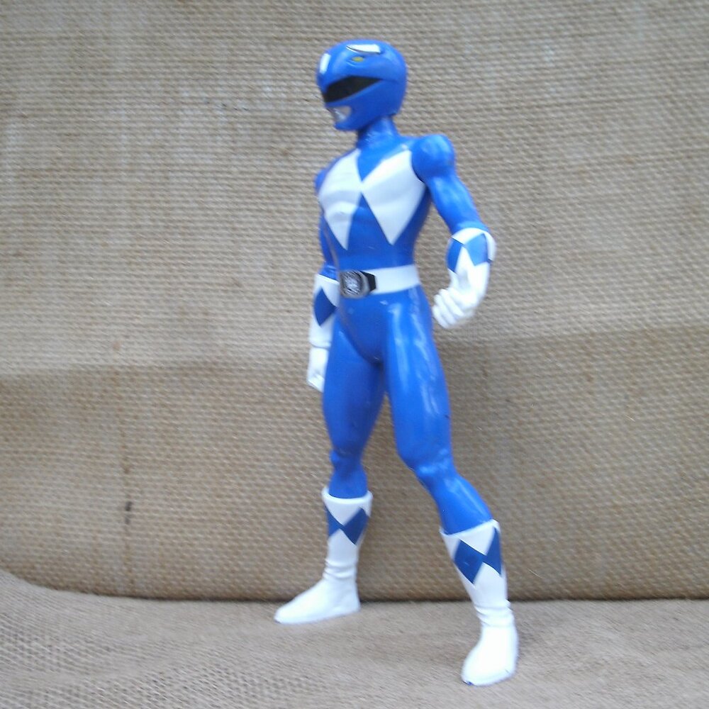 Power Rangers Blue Ranger Plastic Figure Hasbro 2020 - Picture 8 of 14